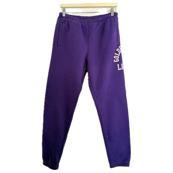 Varsity Sweatpants Women XL Purple Wilfred Laurier University Golden Hawks Logo - Picture 2 of 16